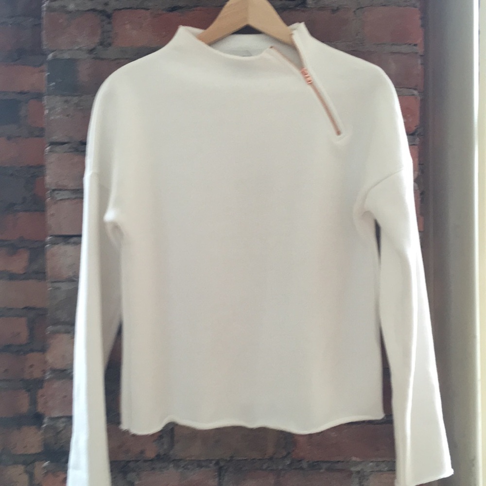 Crisp white sweater